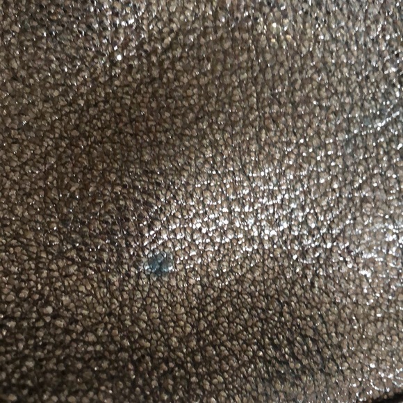 JIMMY CHOO RACHEL GLITTERING LEATHER SHOULDER BAG - Picture 15 of 16